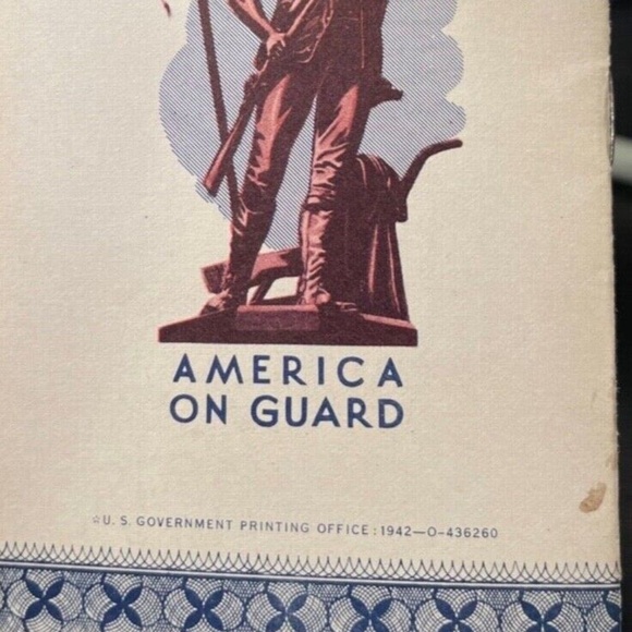 1942 US War WW2 Savings Bond 10/25 Cent Defense Stamp Album  Empty - Picture 7 of 8